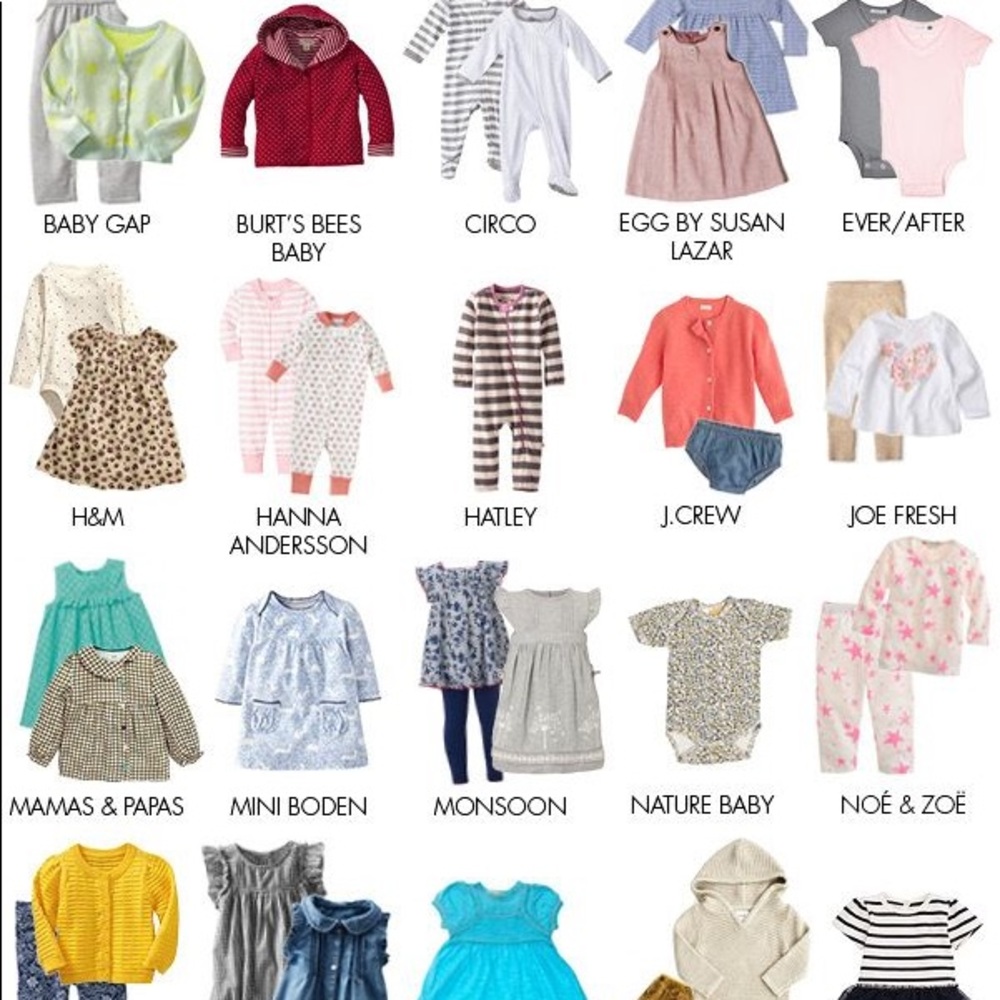 Bag of baby clothes